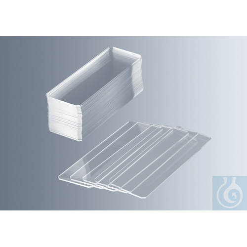 Microscope slides, ground edges, clipped corners