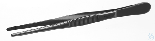 Forceps 18/10 steel, blunt, L=200mm