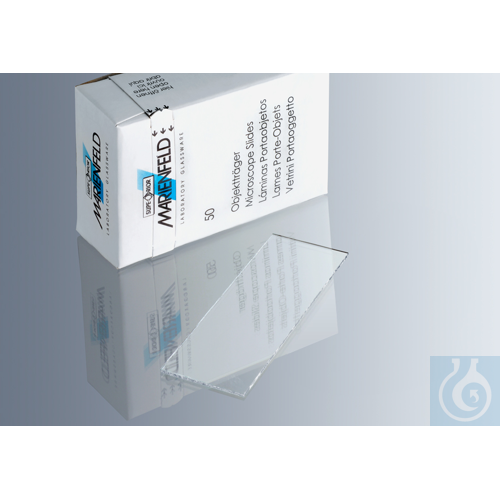 Microscope slides, cut edges, plain,