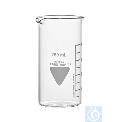 Rasotherm Becherglas hohe Form mit Ausguss, (Boro 3.3), 1000 ml