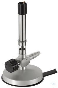 Bunsen Burner Natural gas, DIN type needle valve, pilot flame, air regulation