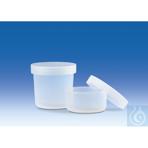 Evaporating dishes, PFA, 50 ml, with snap on lid, PE