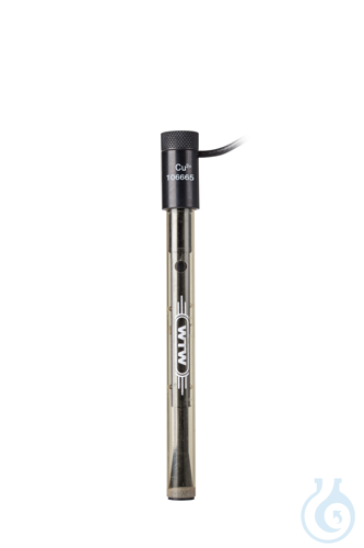 Cu 800 DIN, Combined Copper ion selective electrode, with 3.3 ft (1 m) cable, DI