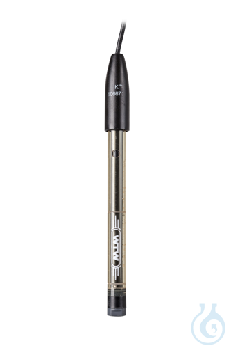 K 800 DIN, Combined Potassium ion selective electrode, with 3.3 ft (1 m) cable,