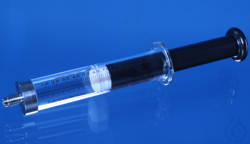 Pump syringe, 2.5 ml, glass, chemically resistant