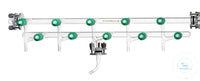 Schlenkline, with 5 two-way valves