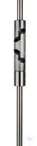 Stirrer coupling clamp, Ø 6,5 mm, double universal joint, stainless steel,