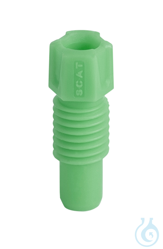 PFA fitting, 1,6 mm OD, green
