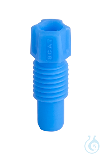 PFA fitting, 3,2 mm OD, blue