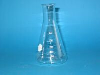 Erlenmeyer, col large, 300 ml, avec rebord perlé, verre borosilicaté 3.3, art. 1121226392