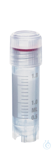 Cryogen. tube PP y-ster. screw cap PP, 2 ml ext. thread 12,5x49 mm selfstand.