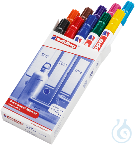 neoChoice 3000 Permanentmarker, 10er Set, Strichbreite 1,5-3mm
