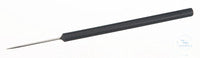 Dissecting needle, straight, L=140mm, plastic handle