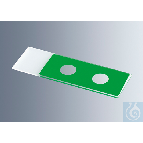 Microscope slides with reaction wells