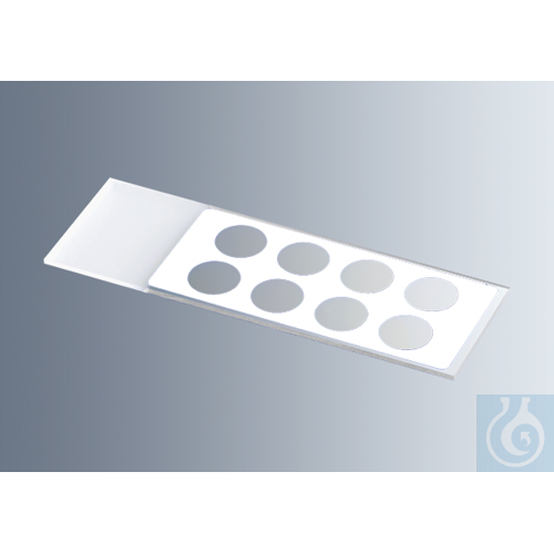 Microscope slides with reaction wells