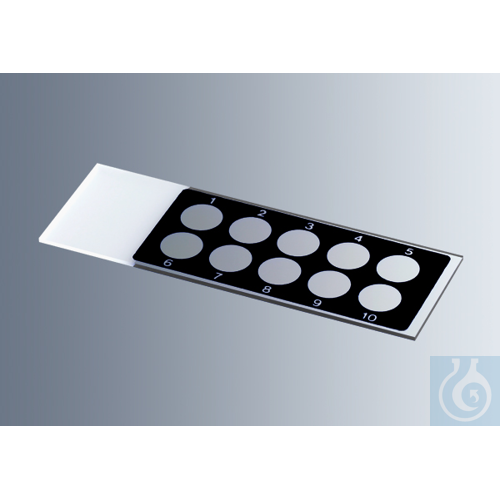 Microscope slides with reaction wells