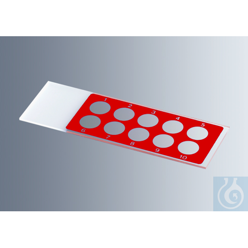 Microscope slides with reaction wells