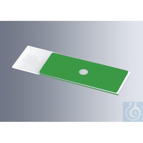 Microscope slides with reaction wells