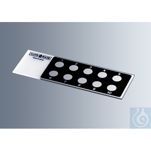 Microscope slides with reaction wells