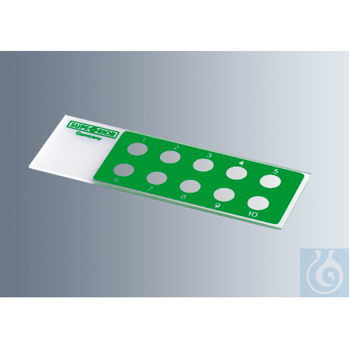 Microscope slides with reaction wells