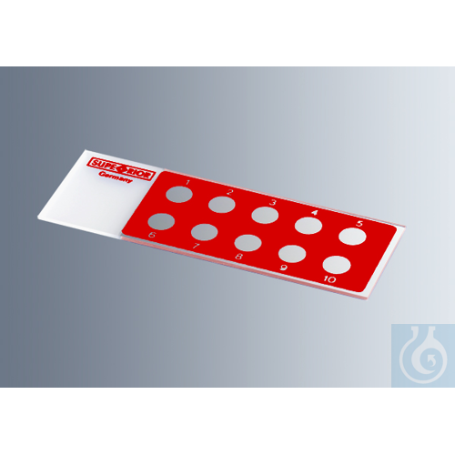 Microscope slides with reaction wells