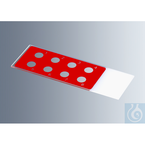 Microscope slides with reaction wells