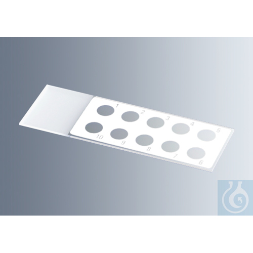 Microscope slides with reaction wells