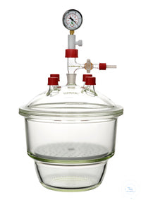 Desiccator system, version 1, DN 250, connections: 1x socket size 24/29,