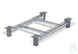 socket feet st. galv. Castor set with frame 915x518x120