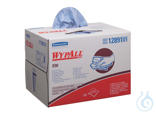 WypAll® X90 PowerClean - BRAG™ Box / Blau Lagen: 2 Größe: 42,60 cm x 28,20 cm