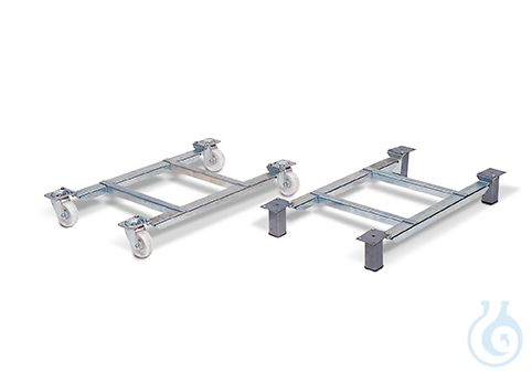 castor set st. galv. Castor set with frame 915x618x155