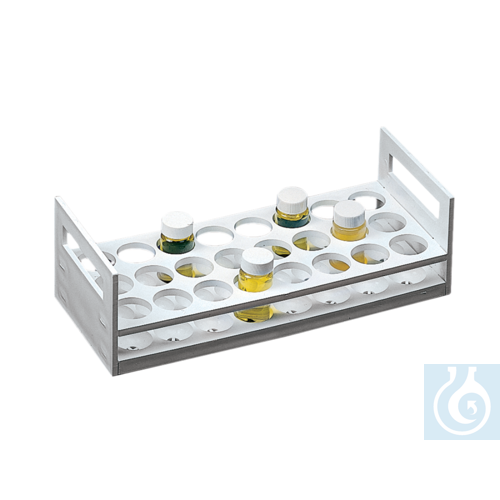 neoChoice Szintillationsgefäß-Gestell aus PP, 24 (3 x 8) Plätze 30 mm Ø