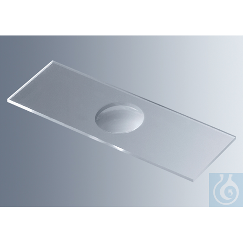 Microscope slides with cavities