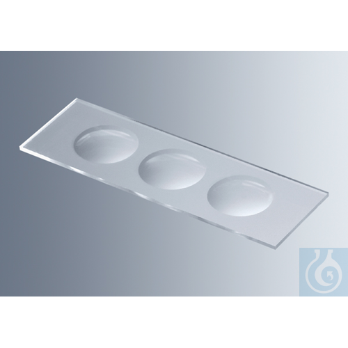 Microscope slides with cavities