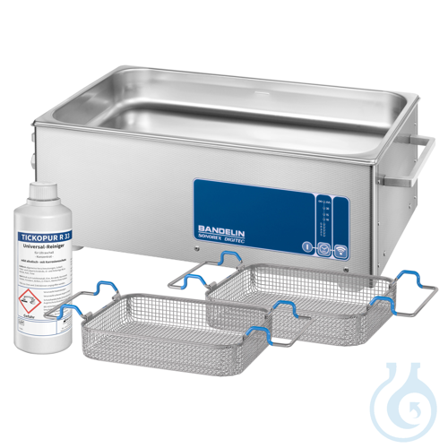 SONOREX DIGITEC DT 1028 F Set Ultrasonic bath with flat tank bottom, Capacity/Vo