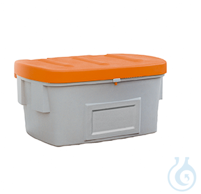 Grit container without dispensing hatch PE orange V=550 L, 1400x1070x750