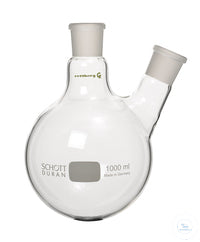 2-neck round bottom flask, 50 ml, mn size 14,5/23, sn size 14,5/23