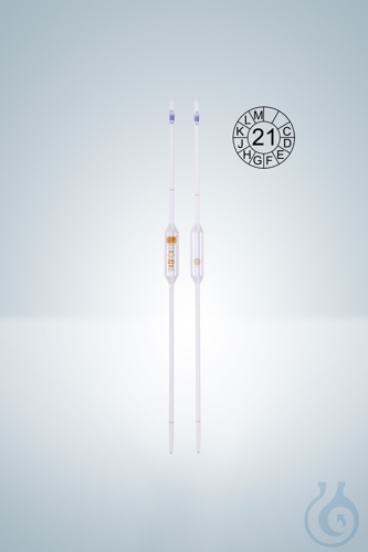 VOLUMETRIC PIPETTES AS 100 ML, CC, 2 MARKS, AMBER GRADUATION