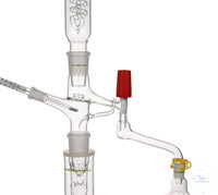 Distillation-reflux divider, hand regulated
