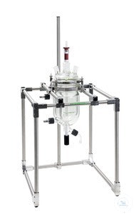 Table rack for reaction vessels up to 6 liter, with flange holder