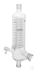 Vertical condenser/integrated center part, plastic-coated, socket size 29/32,