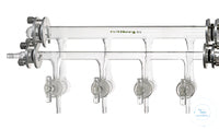 Schlenkline, with 4 double oblique hollow stopcock size 29/6 mm