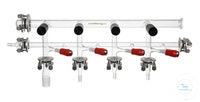 Schlenkline, with 4 PTFE valves