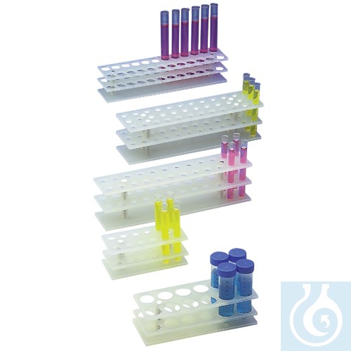neoChoice Reagenzglasgestell PP, f. 18 mm Ø, 2 x 12 Plätze