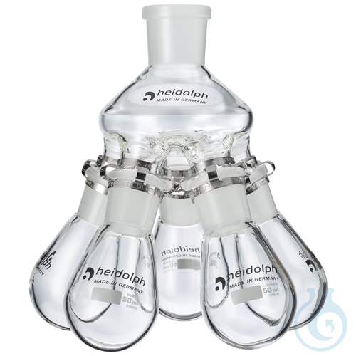 Spider with 5 flasks (50 ml each) NS 29/32