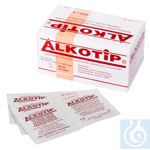 neoChoice Alkohol-Pads steril, 30 x 65 mm gefaltet, 100 St./Pack