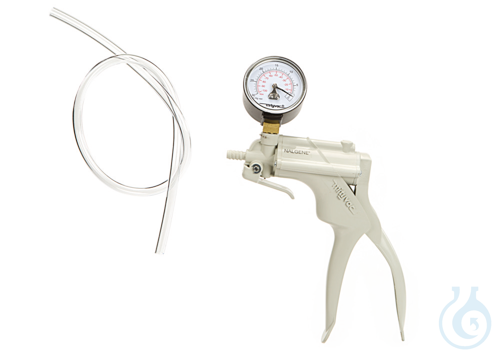 Manual vacuum pump with manometer