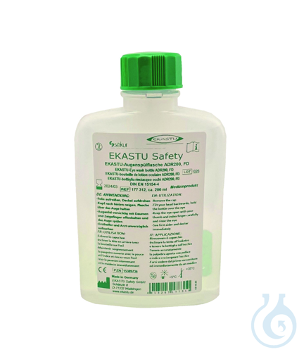 EKASTU Eye Wash Bottle ADR200, FD