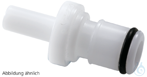 neoChoice Schnellkupplung, 1/4'', männlich, Absperrung, Schlaucholive 6,4 mm