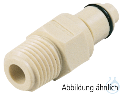neoChoice Schnellkupplung, 1/8'', männlich, Absperrung, Gewinde 1/8'' NPT